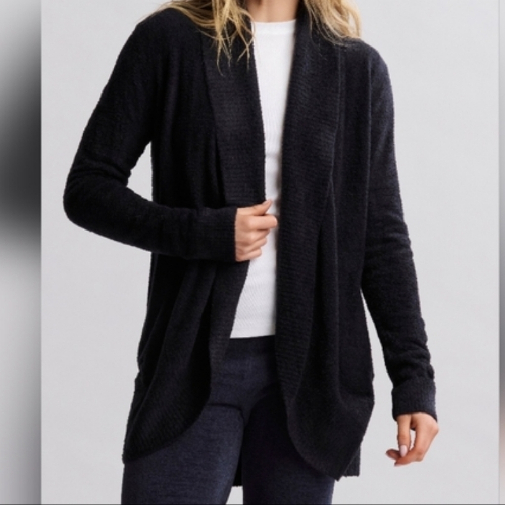 Barefoot Dreams Classic Comfy Cozy Chic Lite Circle Cardigan Black‎  Size XS S - Picture 4 of 10